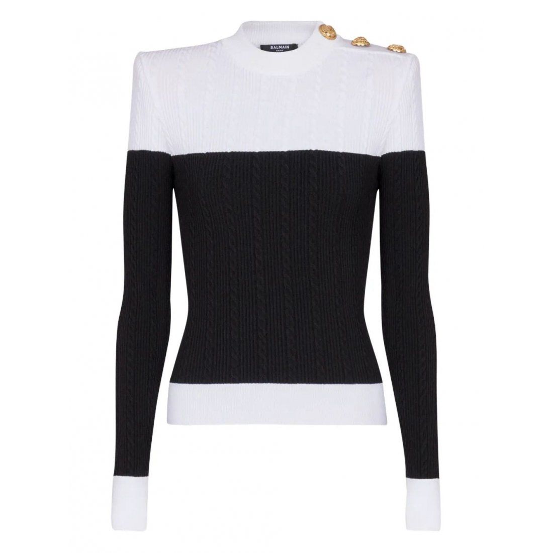 Balmain - Pull 'Two-Tone' pour Femmes