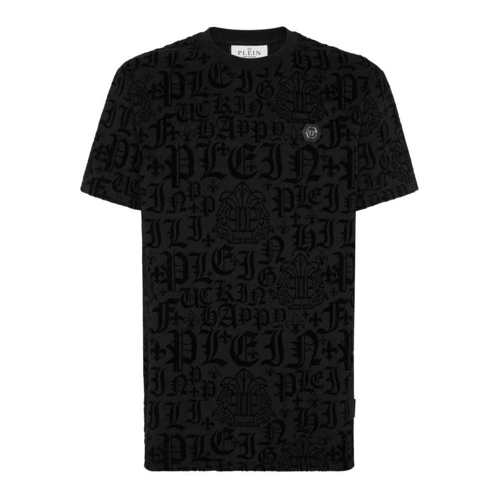 Philipp plein - T-shirt 'Gothic Plein-Print' pour Hommes