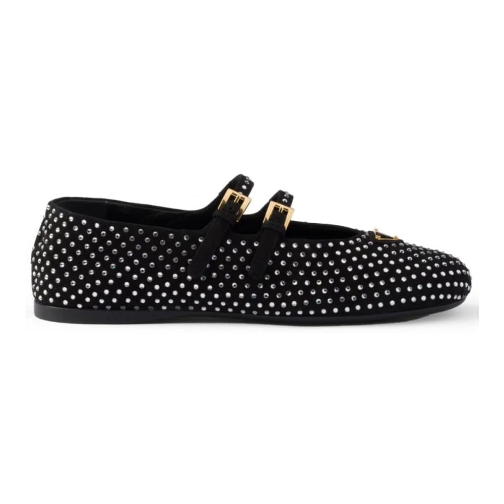 Prada - Ballerines 'Crystal-Embellished' pour Femmes
