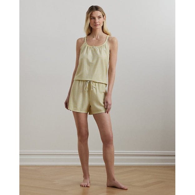 Lauren ralph lauren - 'Striped Jersey Double-Strap Boxer PJ Set' pour Femmes