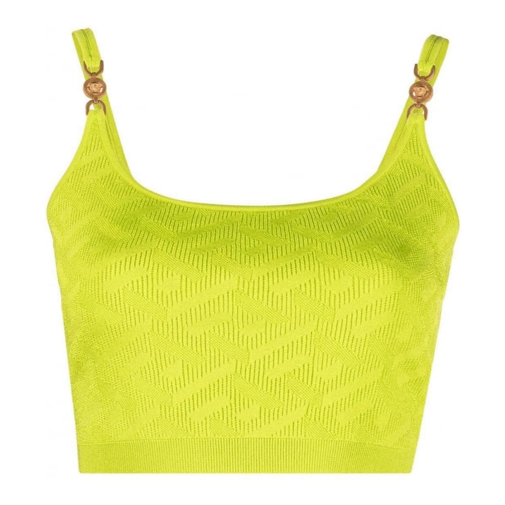 Versace - Crop Top 'Medusa-Motif' pour Femmes