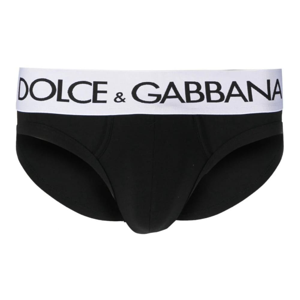 Dolce&gabbana - Slip 'Logo-Waistband Stretch' pour Hommes