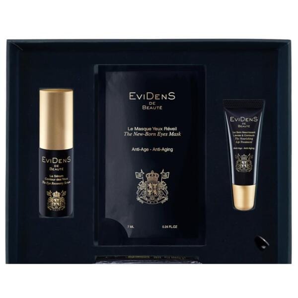 Evidens de beaute - Coffret de soins de la peau 'The Eye & Lip Beauty Enhancers' - 3 Pièces