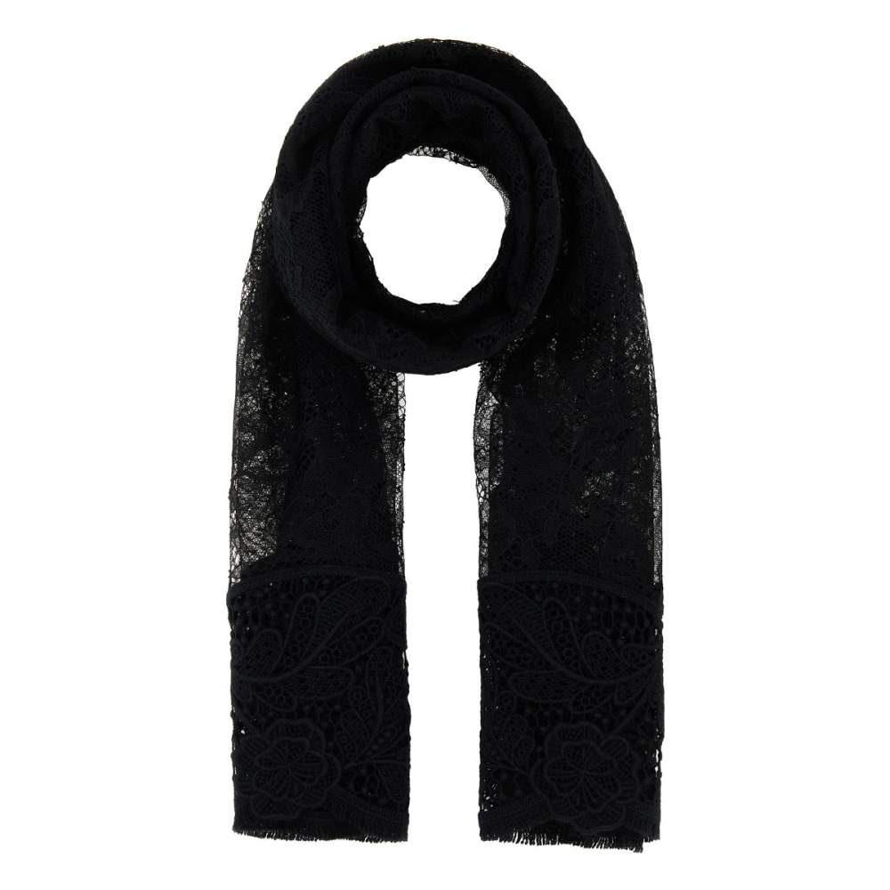 Valentino garavani - Foulard 'Lace Detaile Flower Embroidered' pour Femmes
