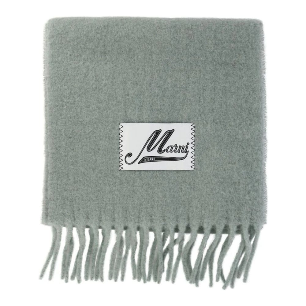 Marni - Écharpe en laine 'Logo-Patch' pour Femmes