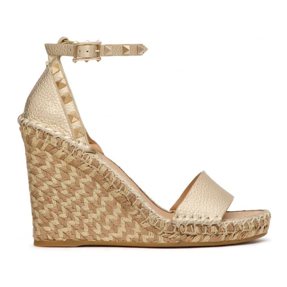 Valentino garavani - Espadrilles 'Rockstud Wedge' pour Femmes