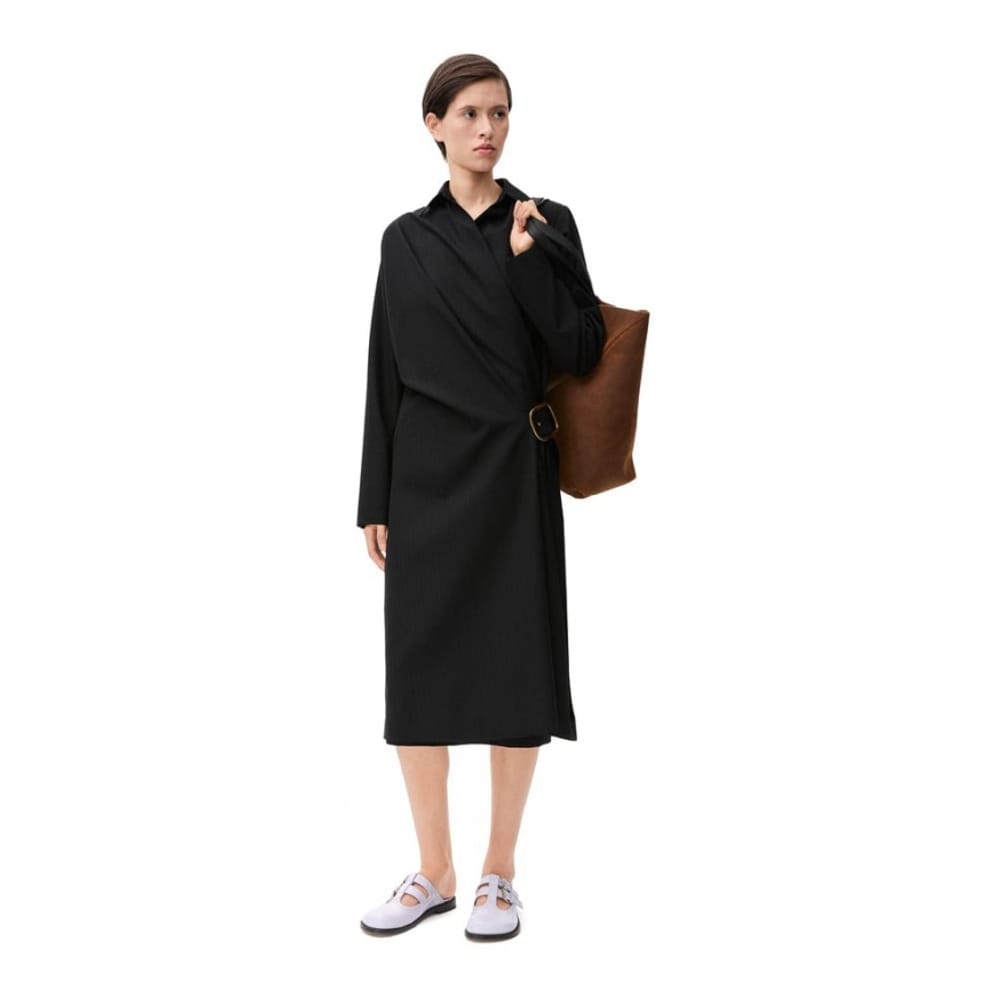 Loewe - Robe Midi 'Belted' pour Femmes