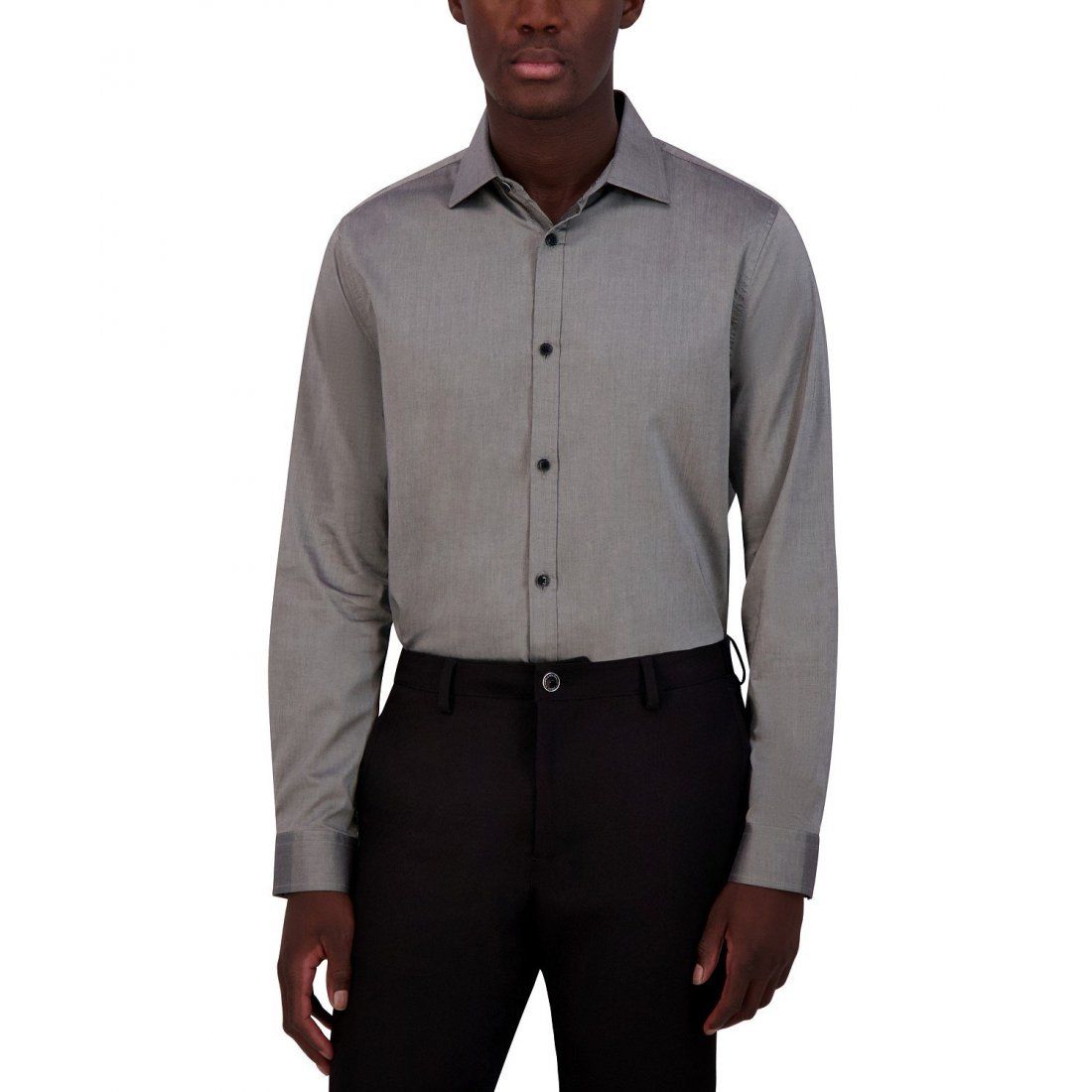 Karl lagerfeld paris - Chemise 'Slim-Fit Solid Satin' pour Hommes