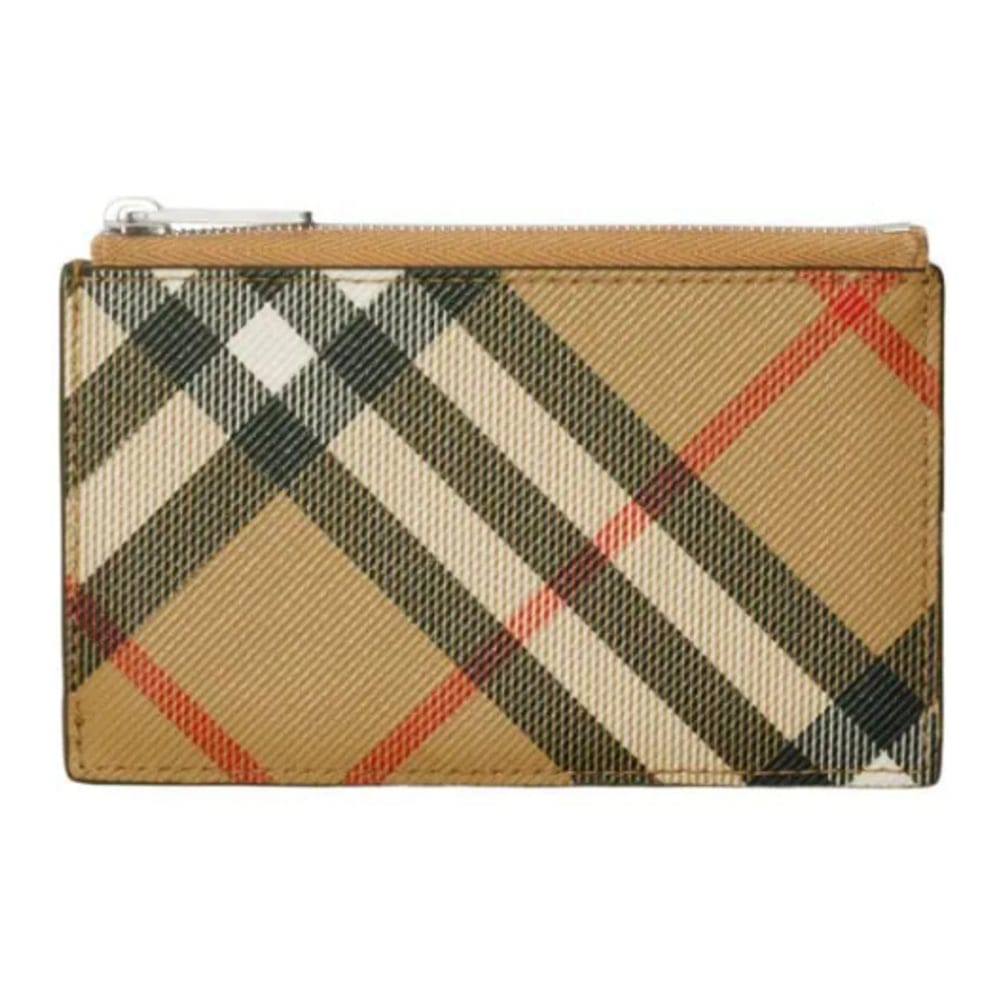 Burberry - Porte-carte 'Checkered Zip-Up' pour Hommes