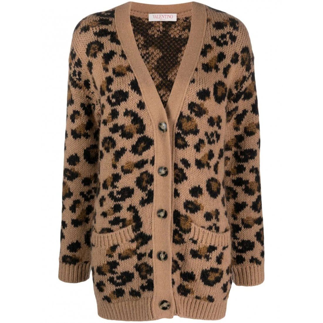 Valentino garavani - Cardigan 'Leopard' pour Femmes