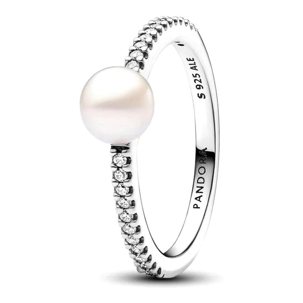 Pandora - Bague 'Treated Freshwater Cultured Pearl & Pavé' pour Femmes