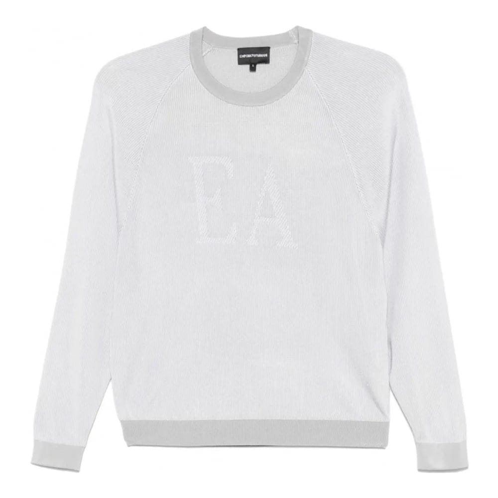 Emporio armani - Pull 'Logo-Jacquard' pour Femmes