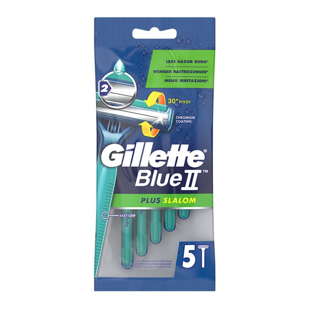 Gillette - Rasoir jetable 'Blue II Plus Slalom' - 5 Pièces