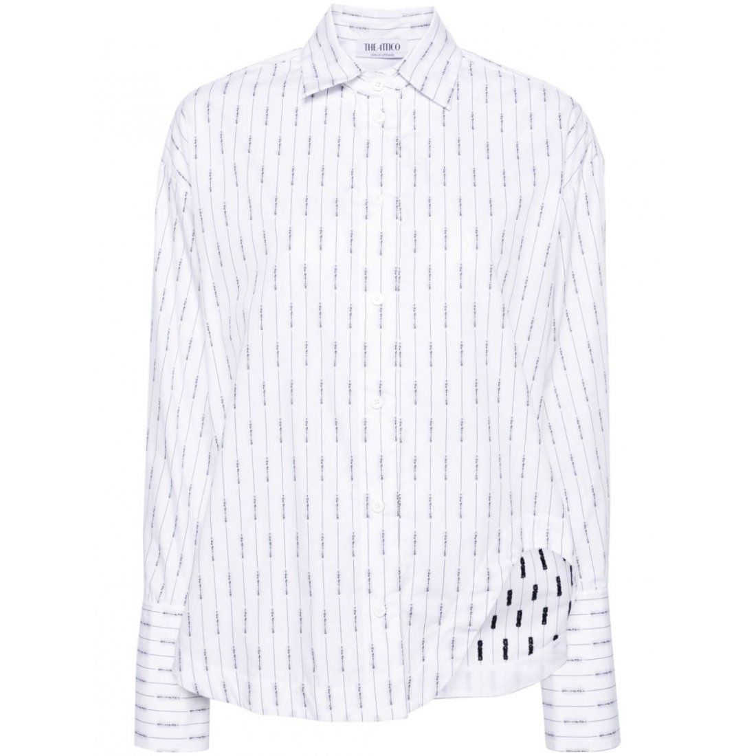 The attico - Chemise 'Eliza Logo-Print' pour Femmes