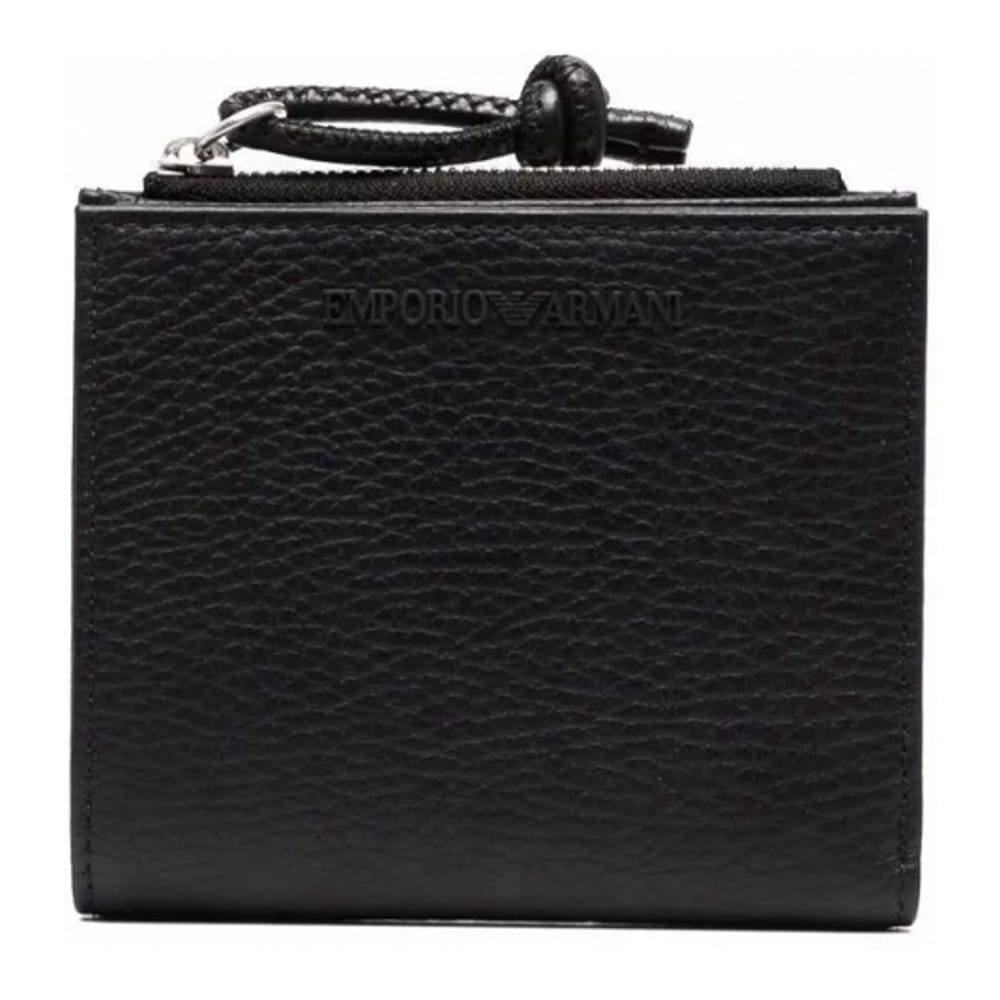Emporio armani - Portefeuille 'Pebbled-Effect' pour Hommes