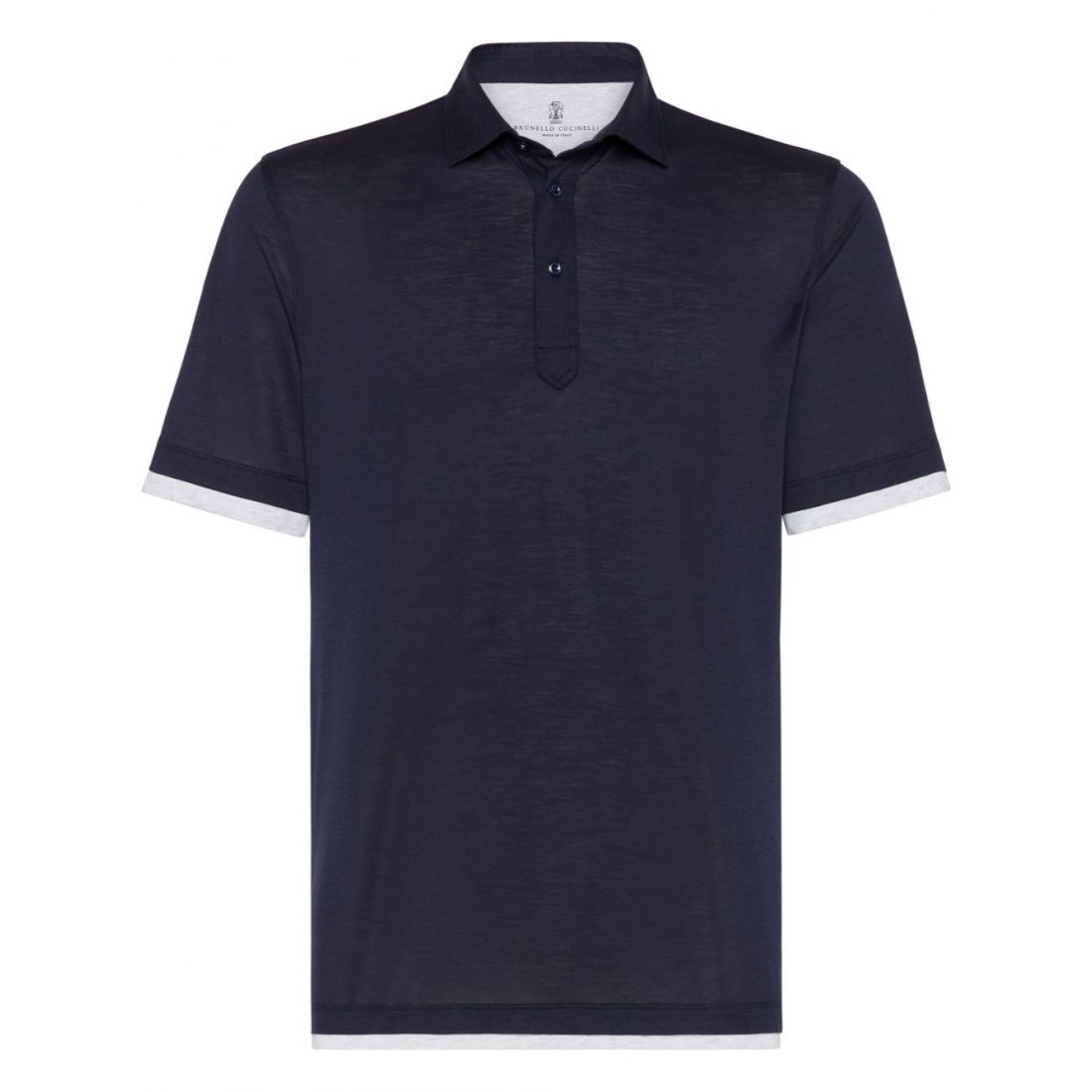 Brunello cucinelli - Polo 'Button-Fastening' pour Hommes