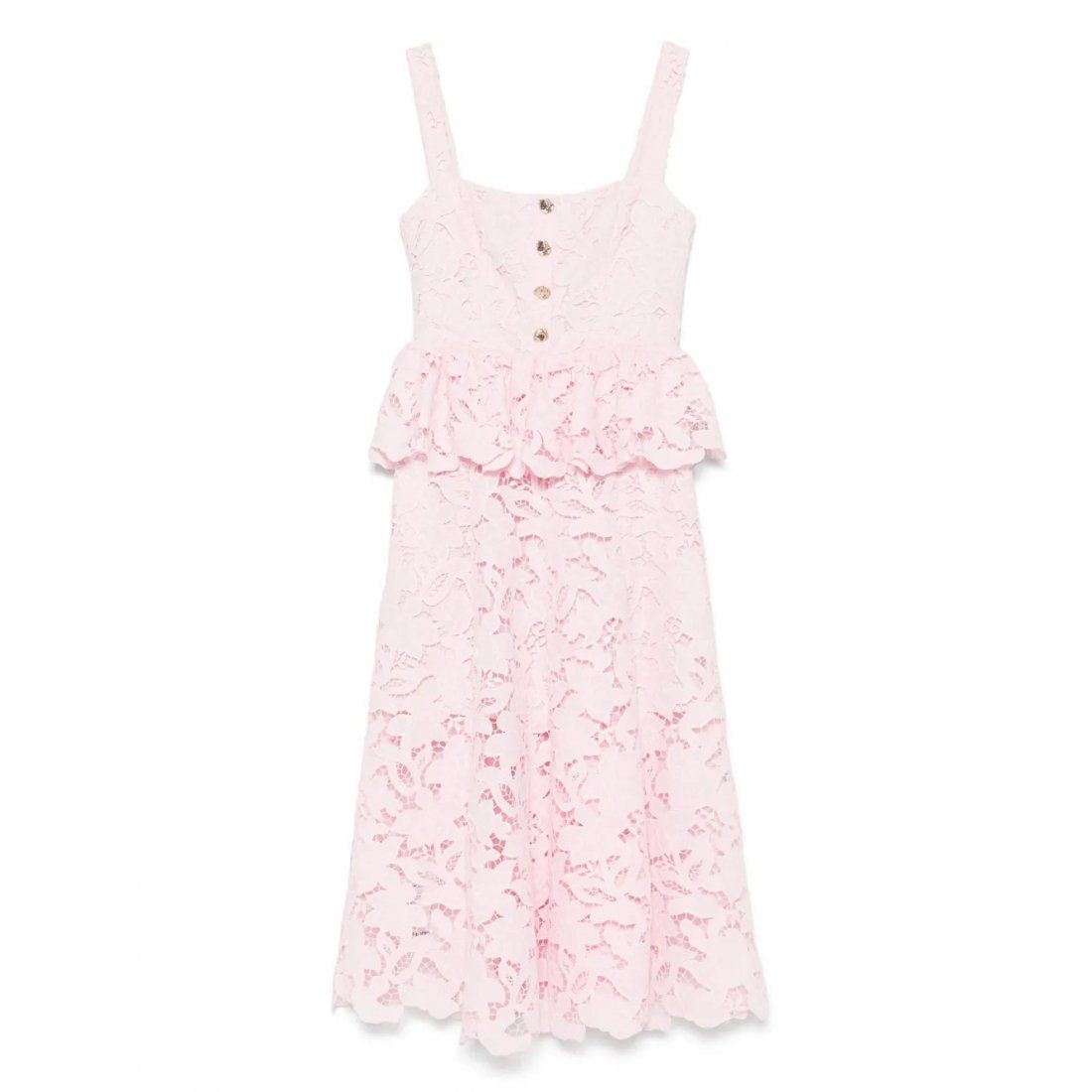 Self portrait - Robe Midi 'Floral-Lace' pour Femmes