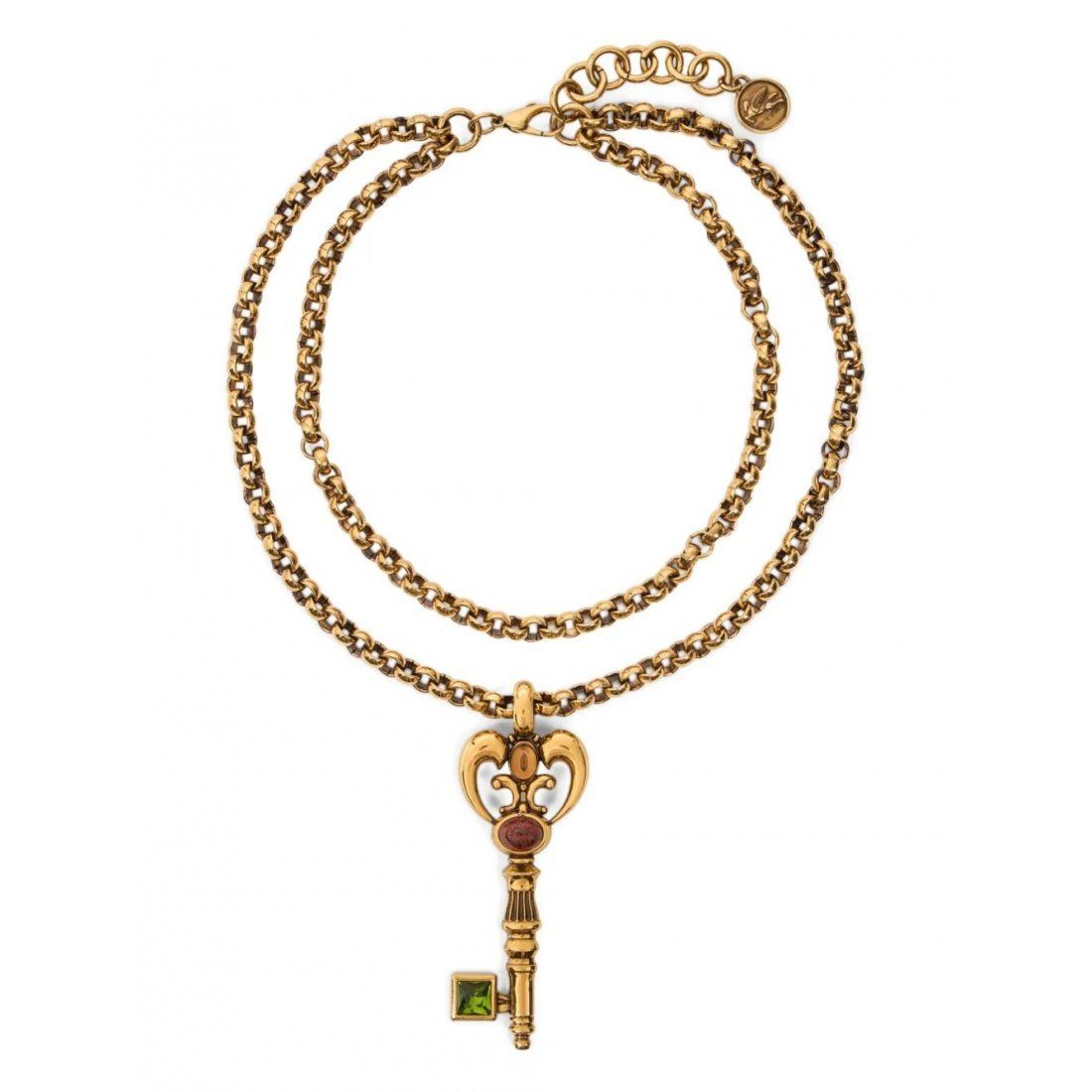 Etro - Collier 'Key-Shaped Double-Chain' pour Femmes