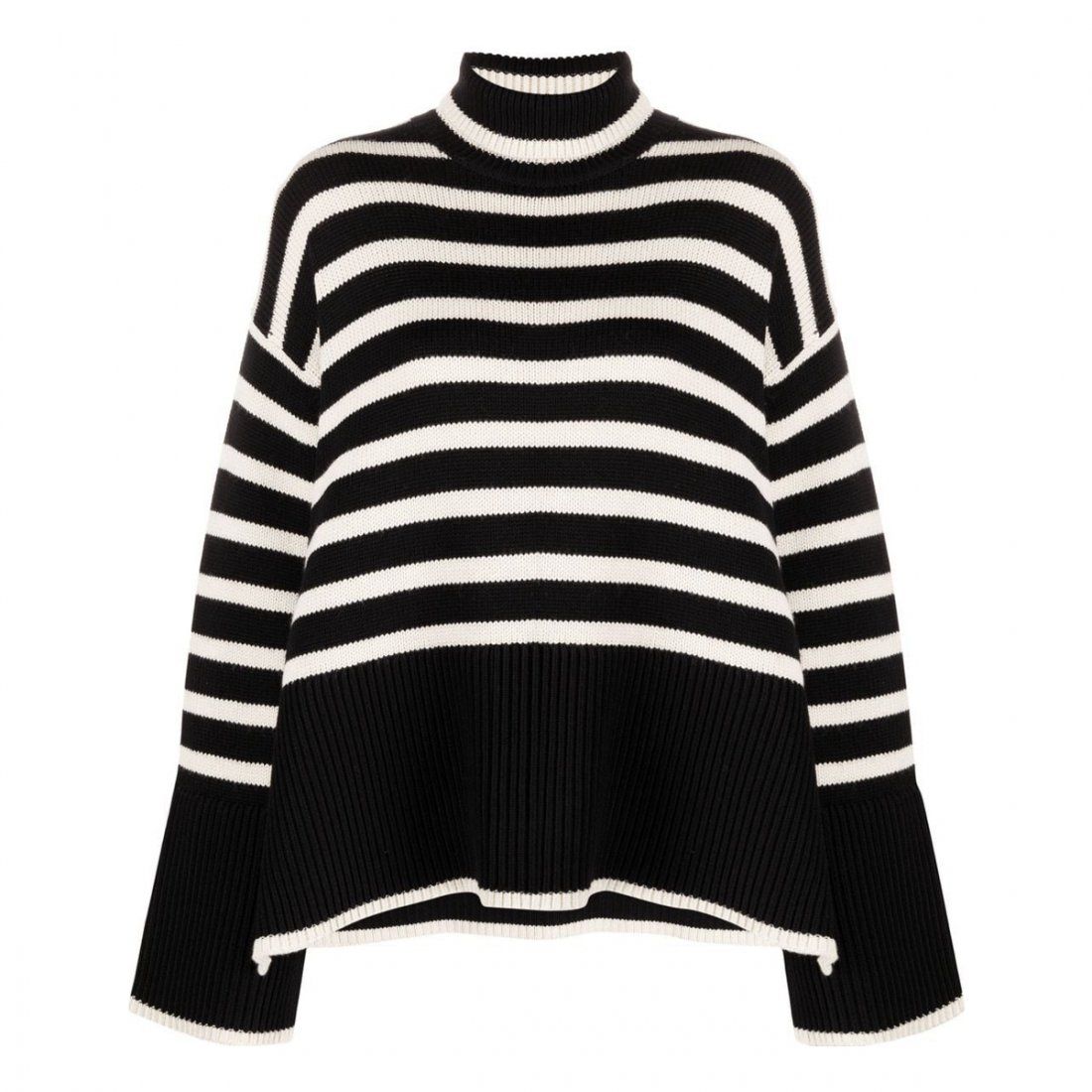 Toteme - Pull à col roulé 'Signature Stripe' pour Femmes