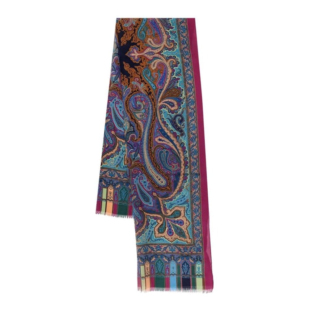 Etro - Foulard en soie 'Paisley-Patterned' pour Femmes