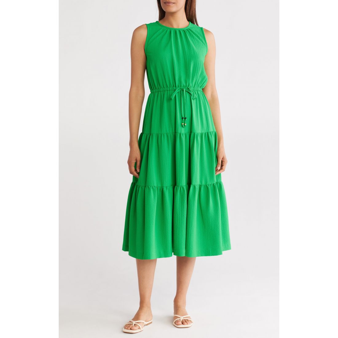 Calvin klein - Robe Midi 'Sleeveless Tiered' pour Femmes