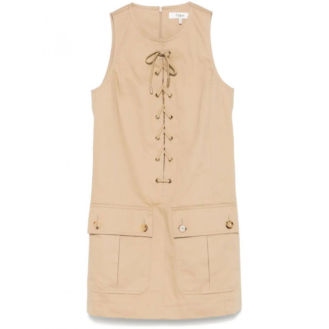 Chloé - Robe mini 'Lace-Up' pour Femmes