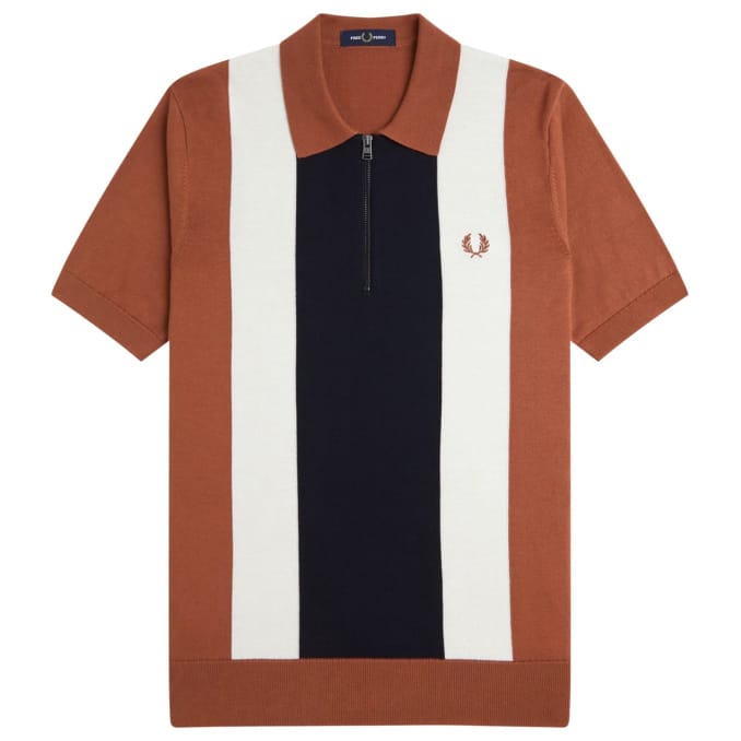 Fred perry - Chemise 'Vertical Stripe Neck' pour Hommes