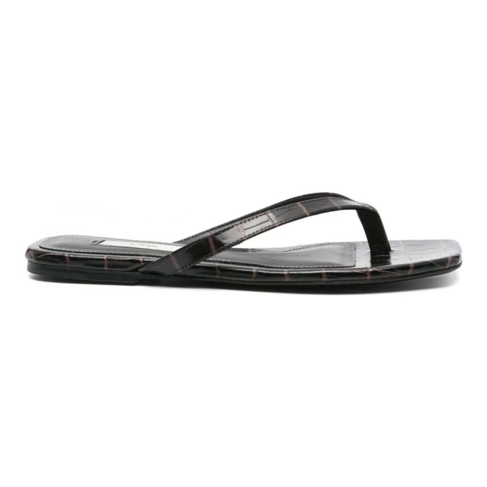 Toteme - Tongs 'Crocodile-Embossed' pour Femmes