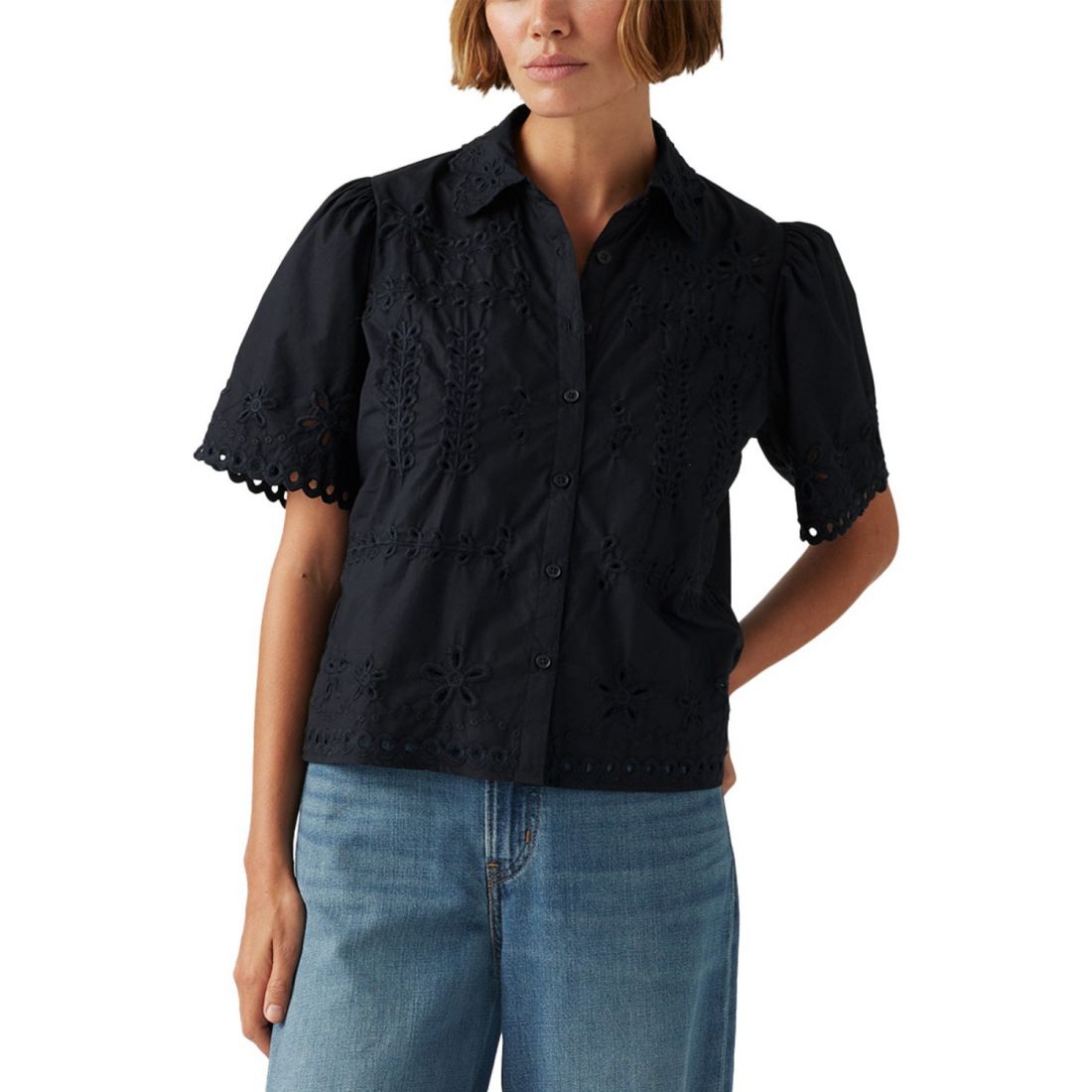 Levi's - "Chemise à manches courtes 'Premium Rayne Button-Front Camp' pour Femmes"