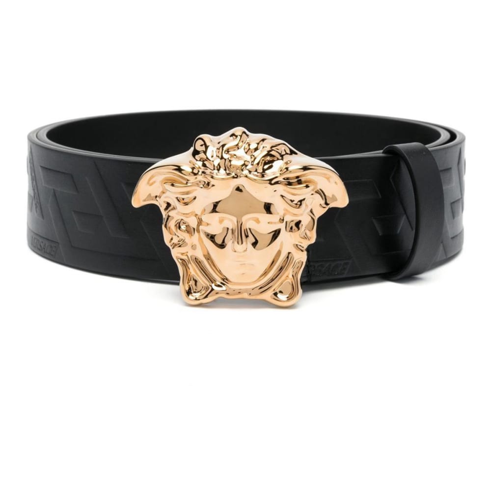 Versace - Ceinture 'Medusa Plaque Allover Logo Embossed' pour Hommes