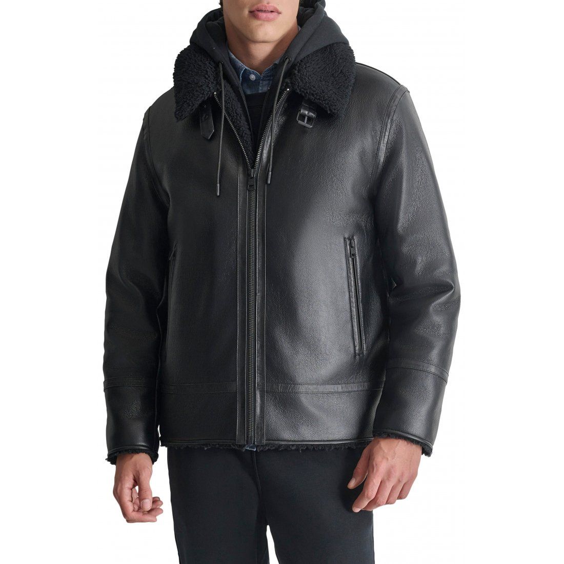 Dkny - Veste 'Water Resistant Faux Shearling Lined' pour Hommes