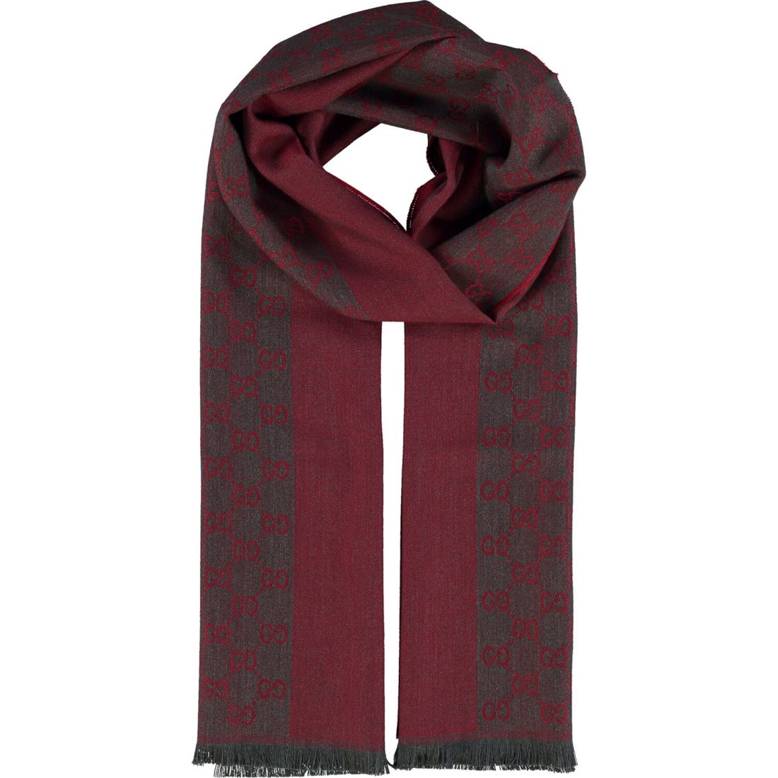 Gucci - Écharpe en laine 'Monogram' pour Hommes