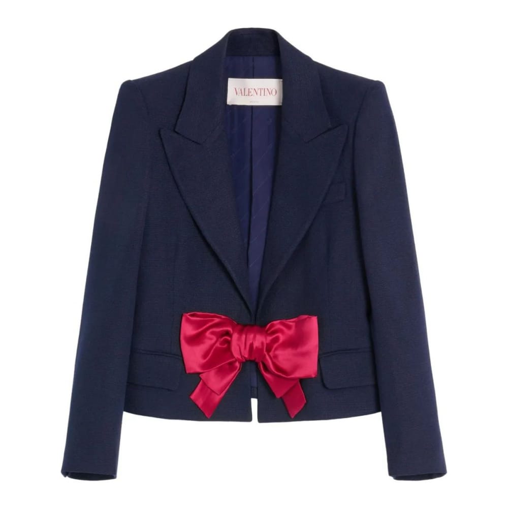 Valentino - Blazer 'Bow-Detail Single-Breasted' pour Femmes