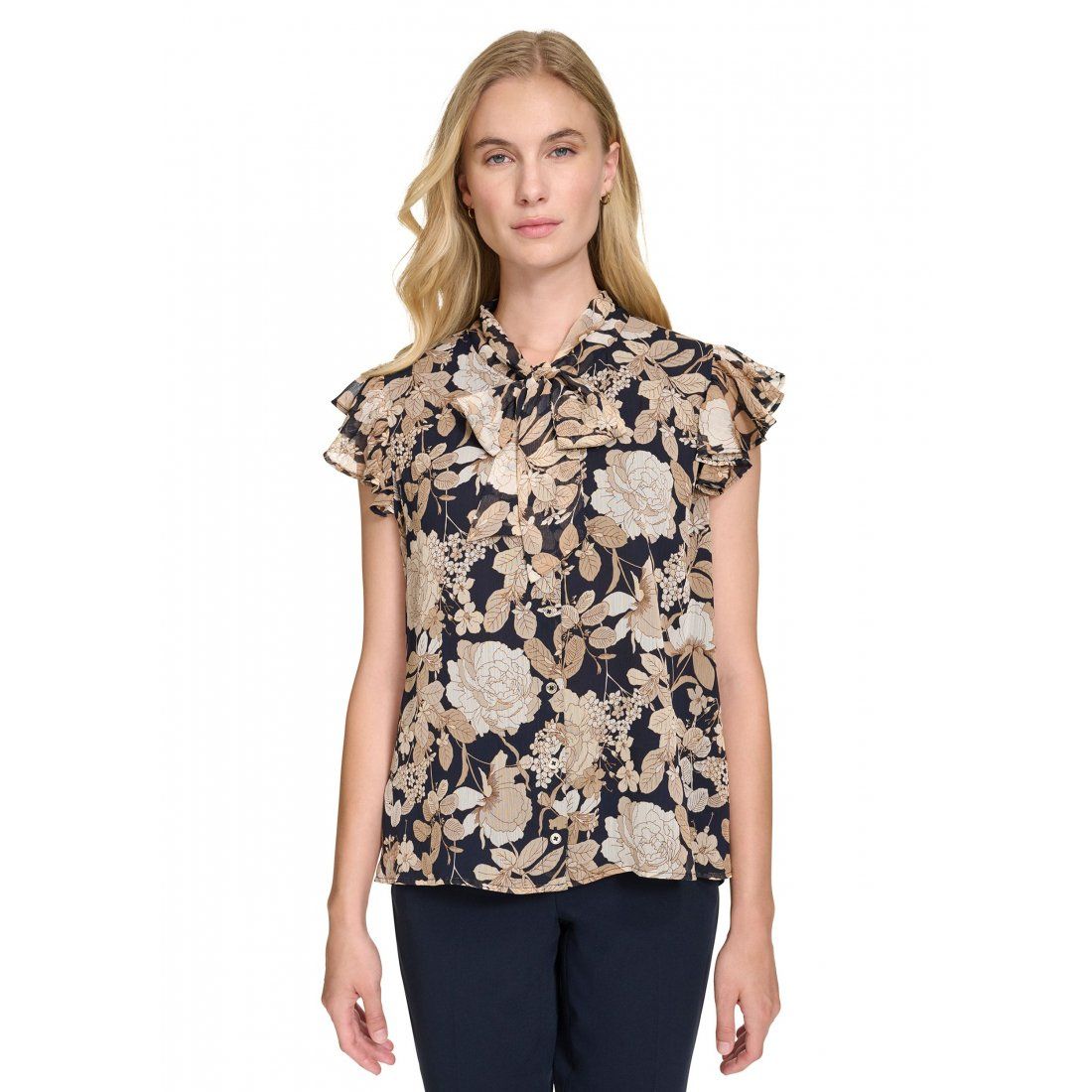 Tommy hilfiger - Blouse sans manches 'Garden Floral Bow' pour Femmes