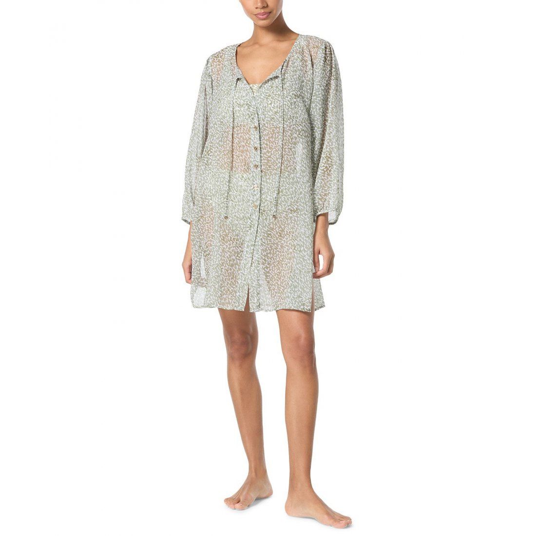Michael kors - Tunique 'Printed Button-Front' pour Femmes