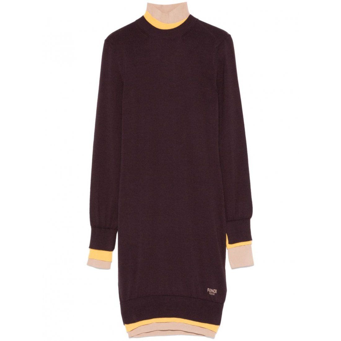 Fendi - Robe à manches longues 'Layered' pour Femmes