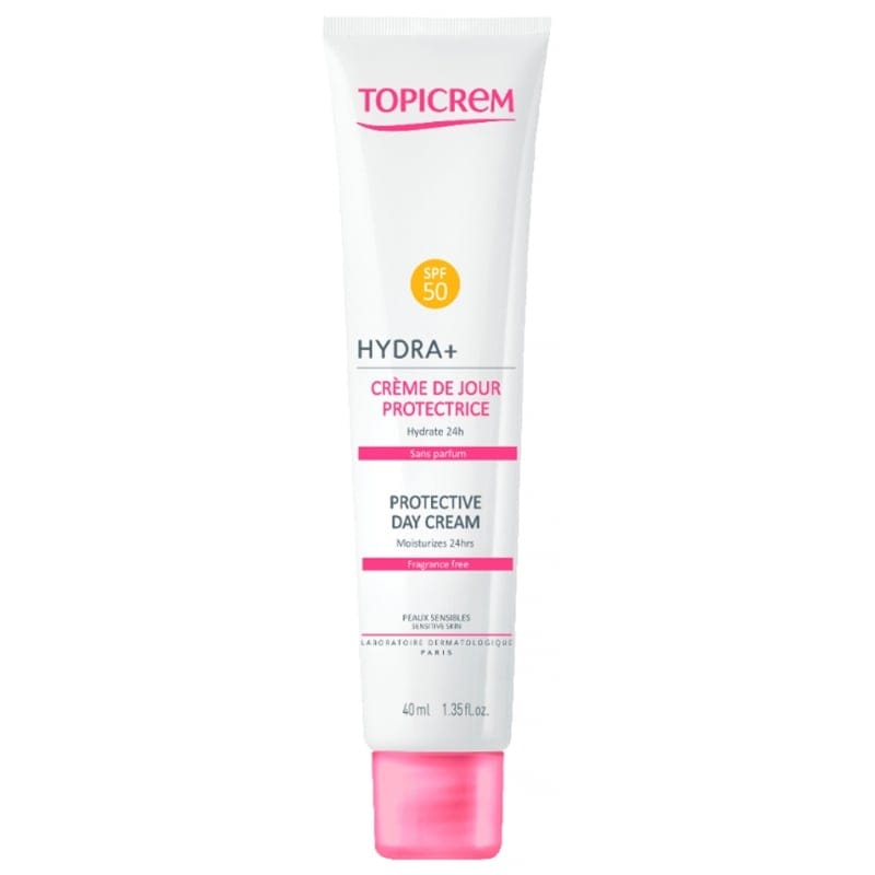 Topicrem - Crème solaire pour le visage 'Hydra+ Protective SPF50+' - Peaux sensibles, 40 ml