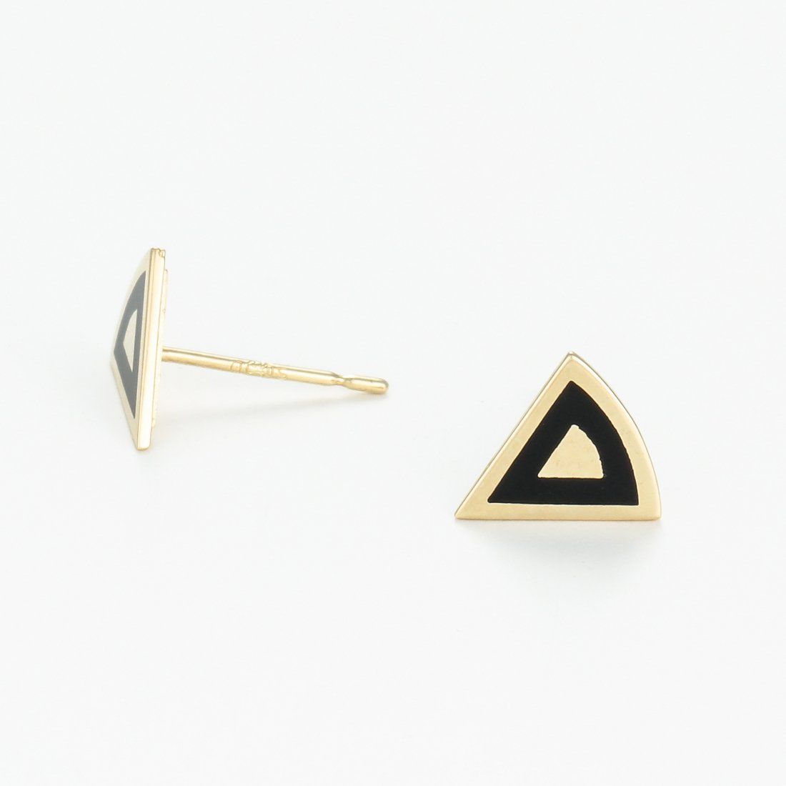 Or éclat - Boucles d'oreilles 'Triangles Incas' pour Femmes