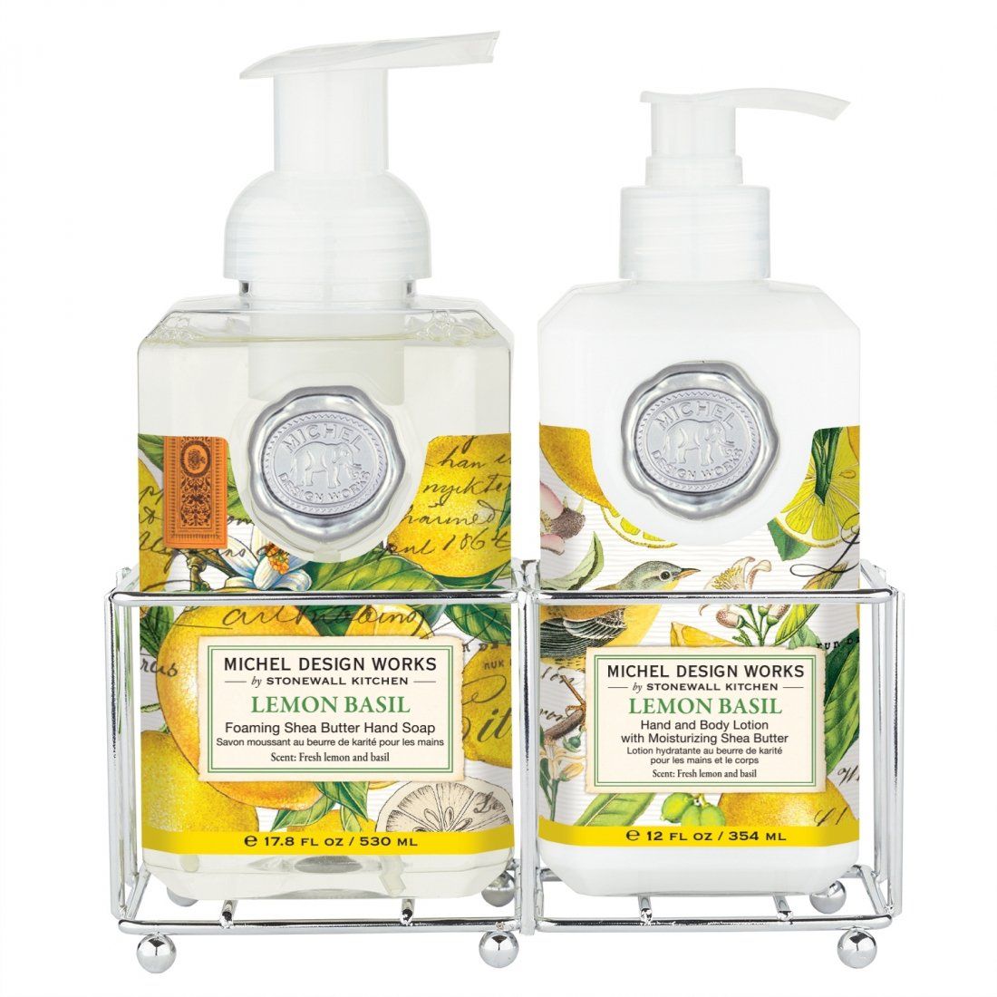 Michel design works - Set de soins des mains 'Lemon Basil' - 2 Pièces