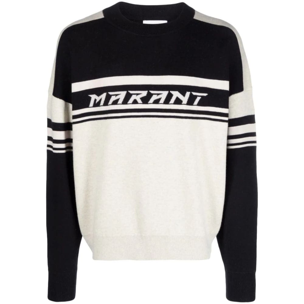 Isabel marant - Pull 'Intarsia Logo Stripe-Detail' pour Hommes