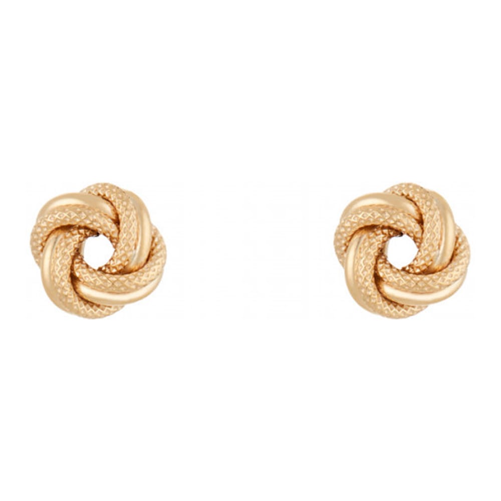 Or éclat - Boucles d'oreilles 'Noeud Torsadé' pour Femmes