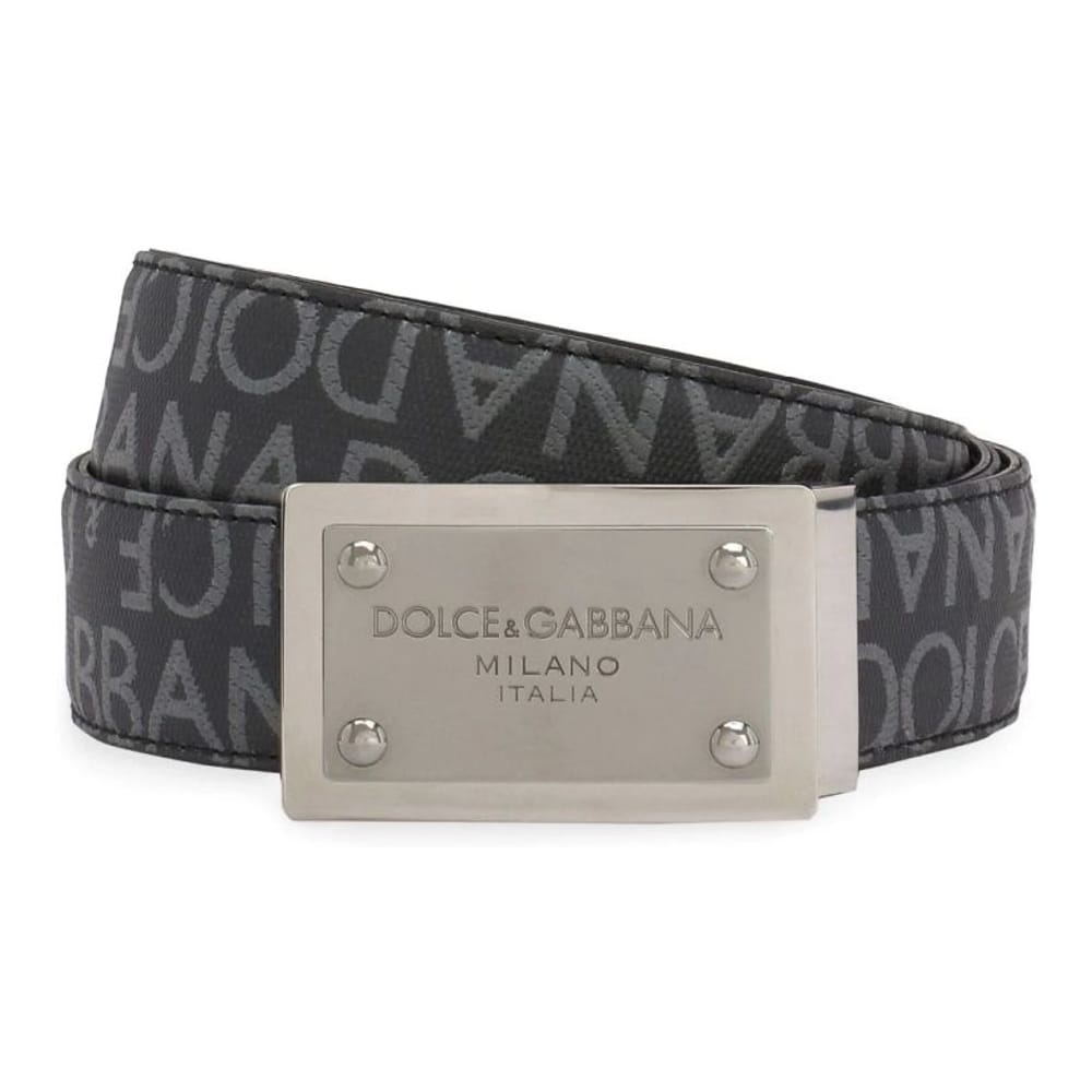 Dolce&gabbana - Ceinture 'Logo-Plaque' pour Hommes