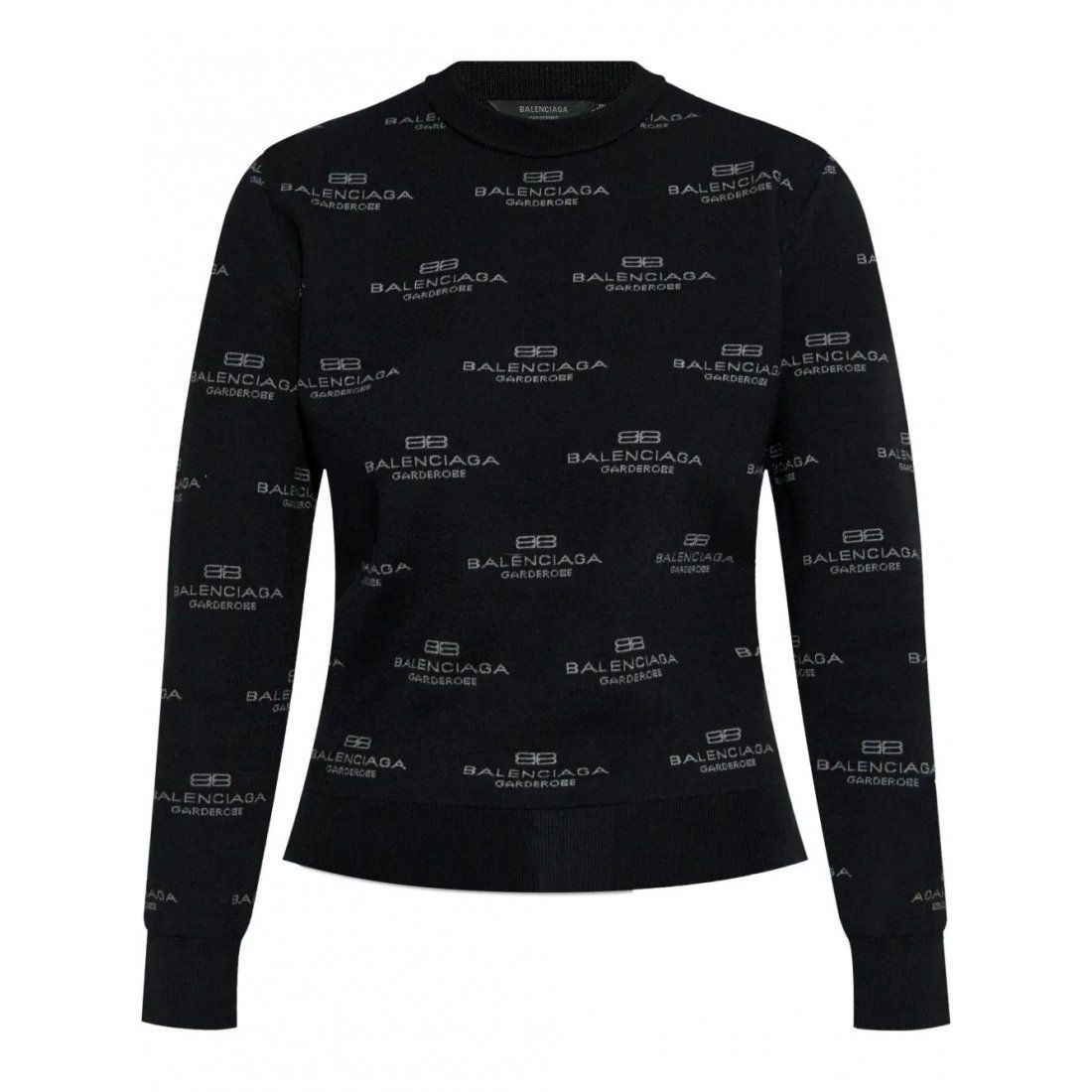 Balenciaga - Pull 'All-Over Logo-Print' pour Femmes