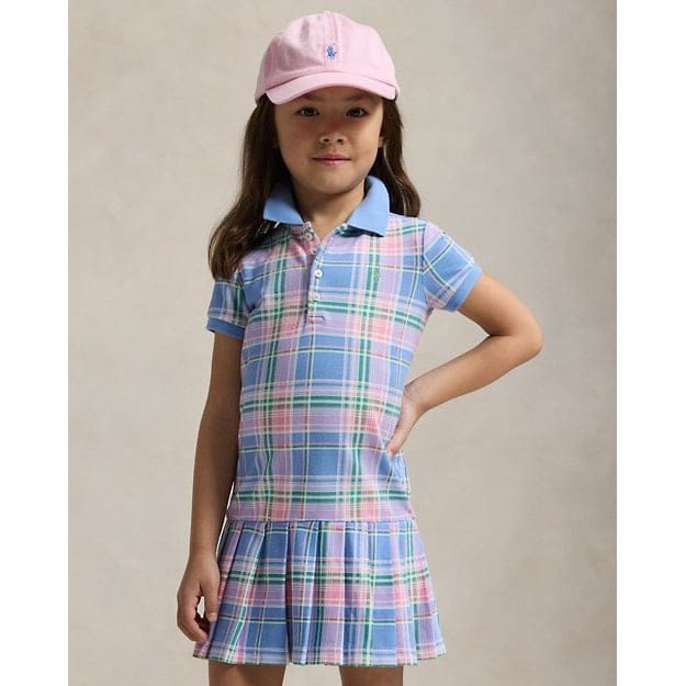 Ralph lauren - "Robe Polo 'Plaid Mesh' pour Bambins & petites filles"