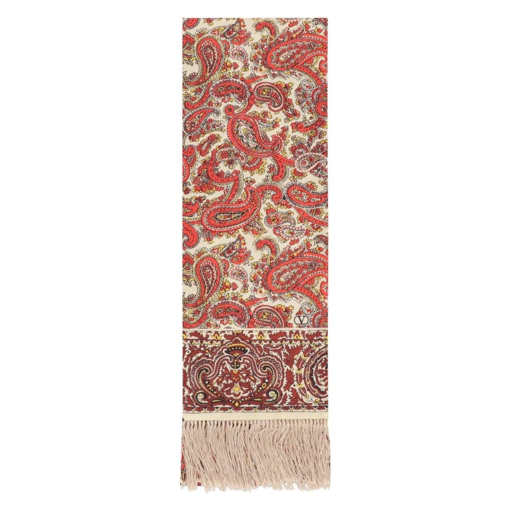 Valentino garavani - Foulard en soie 'Printed' pour Hommes