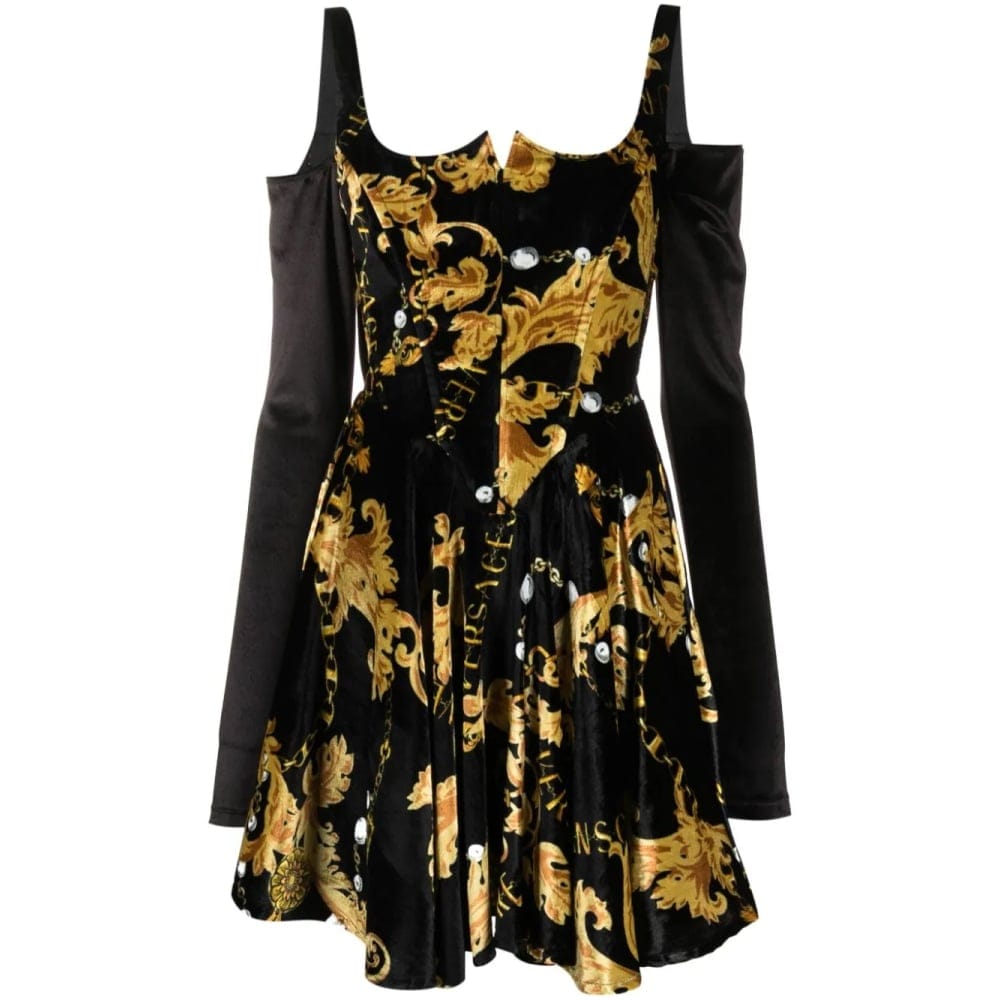 Versace jeans couture - Robe mini 'Chain Couture Corset' pour Femmes