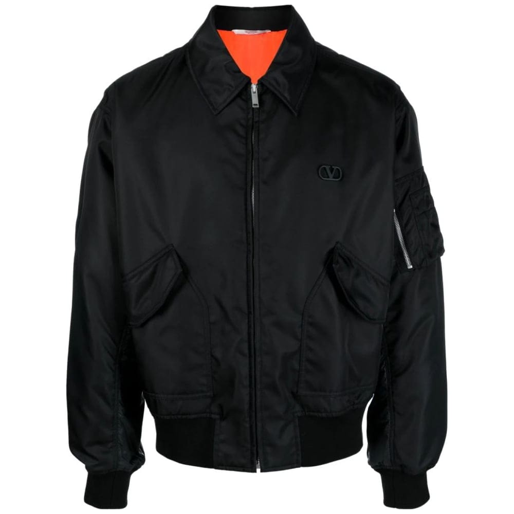 Valentino - Blouson bomber 'VLogo Signature Appliqué' pour Hommes