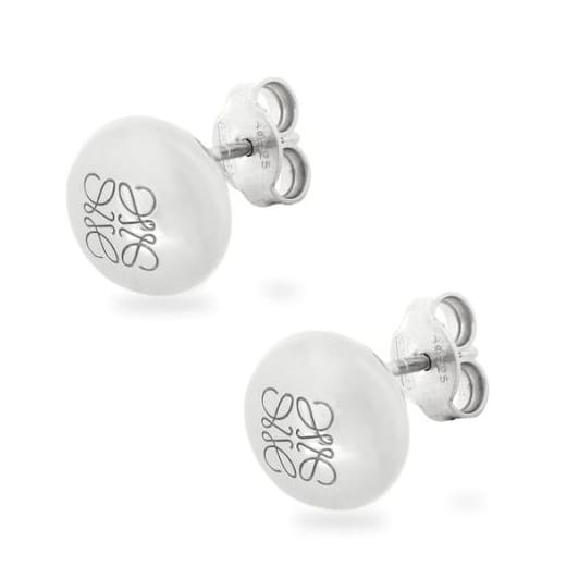 Loewe - Boucles d'oreilles 'Anagram Pebble Stud' pour Femmes