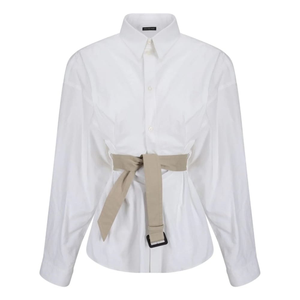 Balenciaga - Chemise 'Belted' pour Femmes