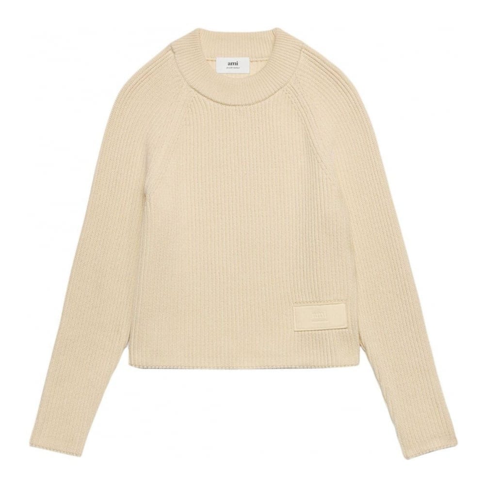 Ami paris - Pull 'Logo-Patch Knitted' pour Femmes